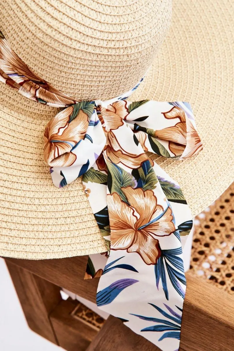 Okrycia Głowy>Boto Elegancki Damski Kapelusz Z Materiałową Kokardą Jasnobeżowy