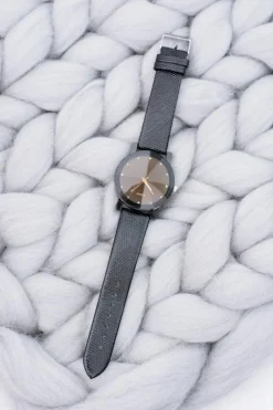 Best Boto Elegancki Zegarek Damski Czarny na Pasku