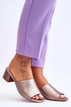 Klapki Na Obcasie|Klapki Damskie Klasyczne><noscript><img width=