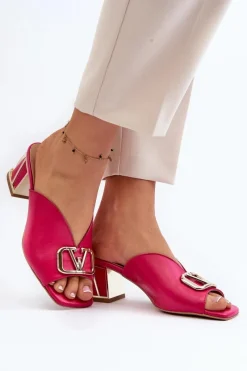 Klapki Na Obcasie|Klapki Damskie Klasyczne><noscript><img width=