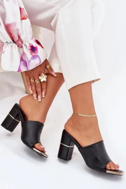 Klapki Na Obcasie|Klapki Damskie Klasyczne><noscript><img width=