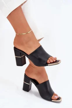 Klapki Na Obcasie|Klapki Damskie Klasyczne><noscript><img width=