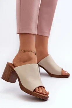 Klapki Na Obcasie|Klapki Damskie Klasyczne><noscript><img width=