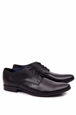 Bednarek Polish Shoes|Półbuty Eleganckie>Boto Eleganckie Skórzane Półbuty Bednarek 724 Czarne