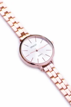 Zegarki>Ernest Damski Zegarek z Bransoletą Różowe Złoto LookAround