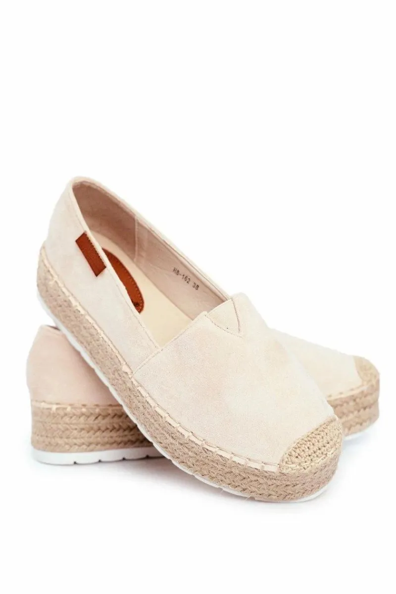 Best Espadryle Damskie Na Platformie Lniane Beżowe La Playa Damskie Czarne Espadryle