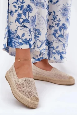Espadryle Na Platformie>Buty damskie Vinceza Espadryle Damskie Na Platformie Vinceza 17392 Beżowe Beżowy