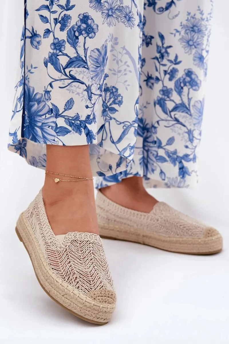 Espadryle Na Platformie>Buty damskie Vinceza Espadryle Damskie Na Platformie Vinceza 17392 Beżowe Beżowy