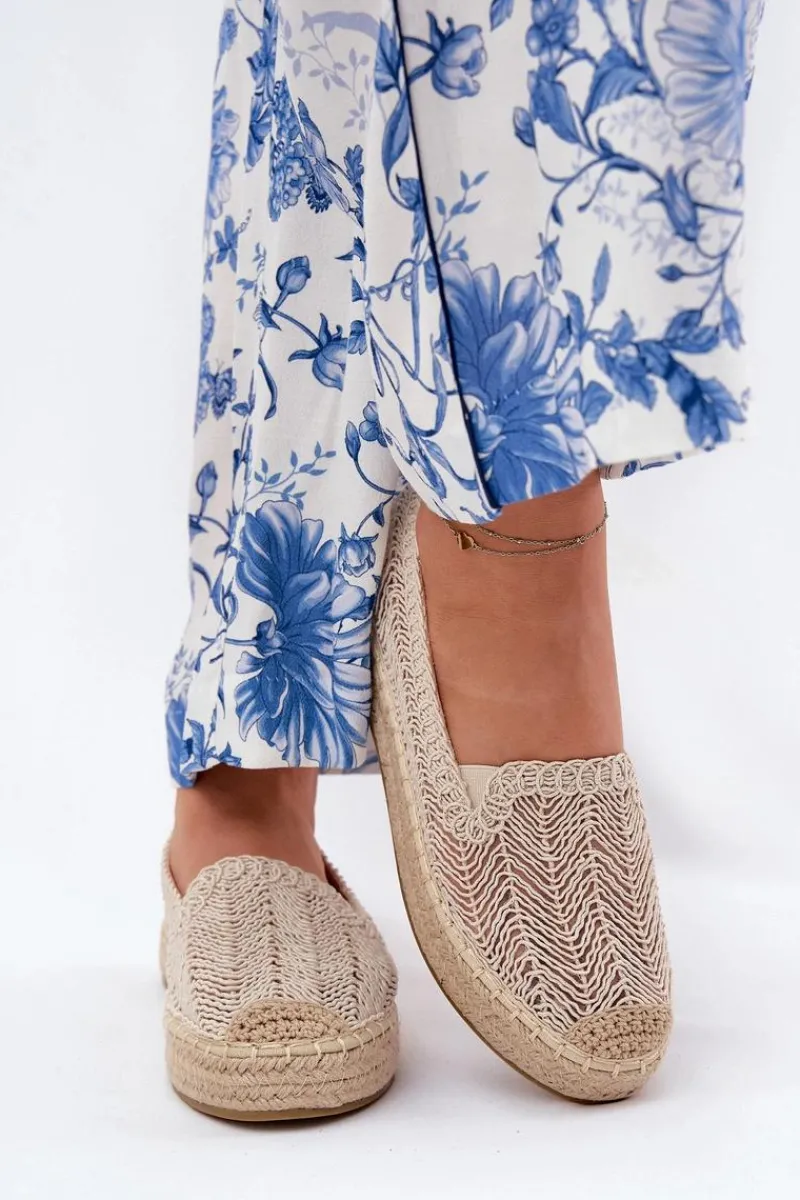 Espadryle Na Platformie>Buty damskie Vinceza Espadryle Damskie Na Platformie Vinceza 17392 Beżowe Beżowy