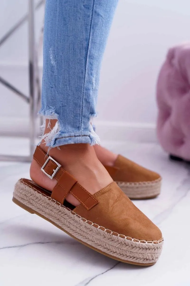 Best Espadryle Damskie Zamszowe Na Platformie Camel Parteno Damskie Czarne Espadryle