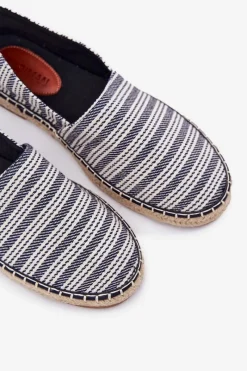 Outlet Espadryle Męskie Z Plecionką Granatowe Daniell Męskie Trampki Niskie|Trampki Męskie Niskie