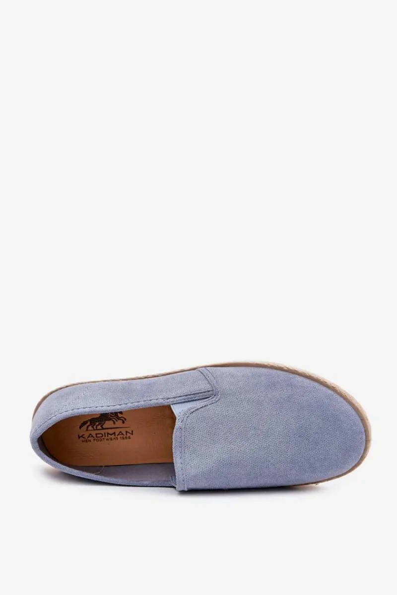 Trampki Niskie|Trampki Męskie Niskie>Boto Espadryle Tenisówki Męskie Z Eko Zamszu Niebieskie Lunaria