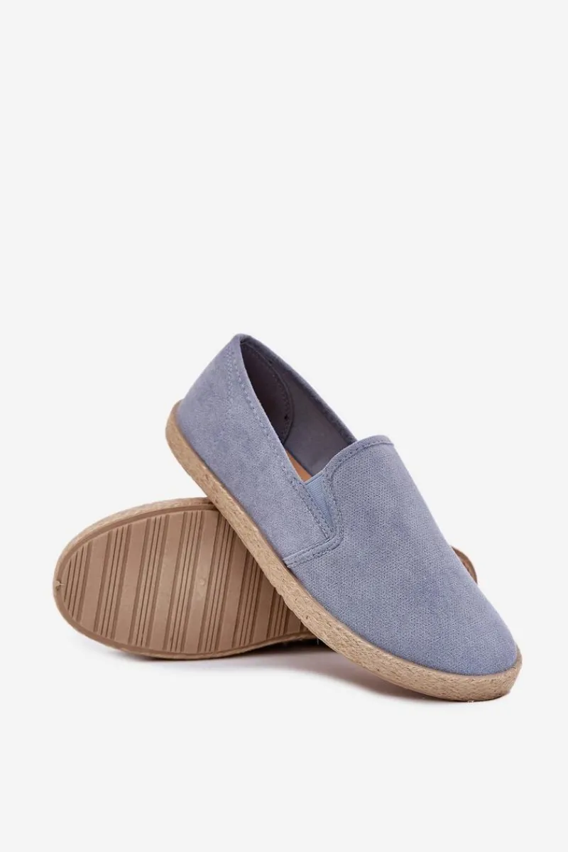 Trampki Niskie|Trampki Męskie Niskie>Boto Espadryle Tenisówki Męskie Z Eko Zamszu Niebieskie Lunaria