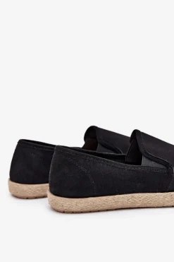 Best Espadryle Tenisówki Męskie Z Eko Zamszu Czarne Lunaria Męskie Trampki Niskie|Trampki Męskie Niskie