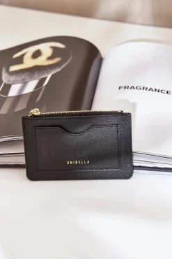 Best Etui Na Karty Portmonetka Damska Z Brelokiem Czarna Therinore Portfele