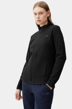 Clearance 4F Polar Czarny Ze Stójką Regular Damski SS23TFLEF049