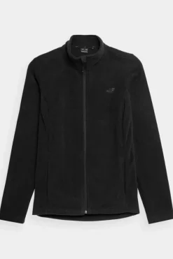 Clearance 4F Polar Czarny Ze Stójką Regular Damski SS23TFLEF049