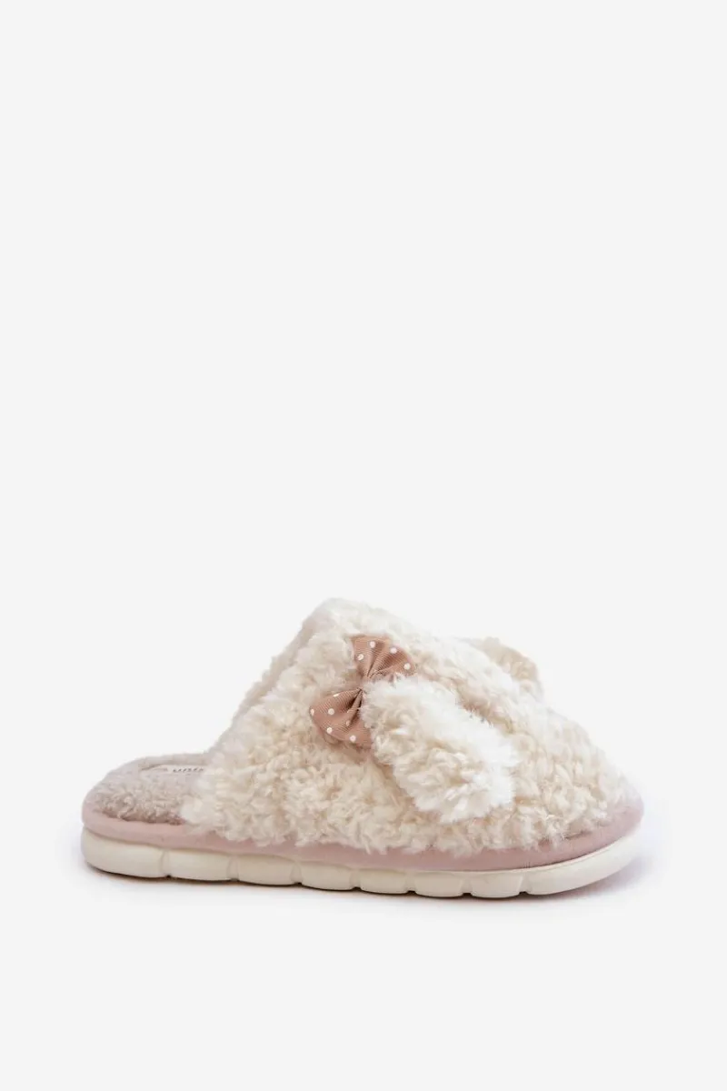 Best Futrzane Ciepłe Kapcie Damskie Beżowe Falinivia Damskie Kapcie Klasyczne