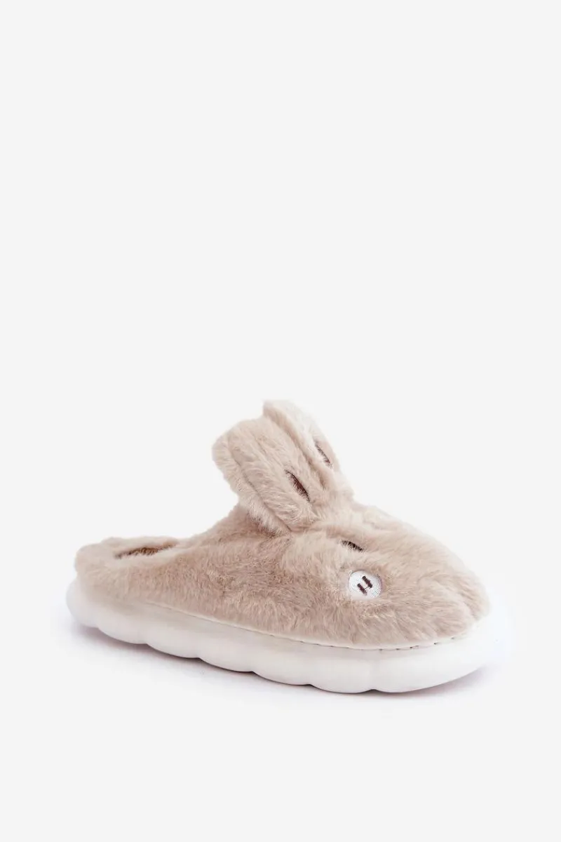 Online Boto Futrzane Kapcie Z Motywem Króliczka Beżowe Natasha