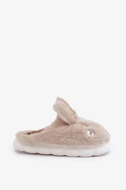Online Boto Futrzane Kapcie Z Motywem Króliczka Beżowe Natasha