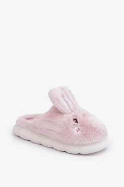 Best Futrzane Kapcie Z Motywem Króliczka Różowe Natasha Damskie Kapcie Klasyczne