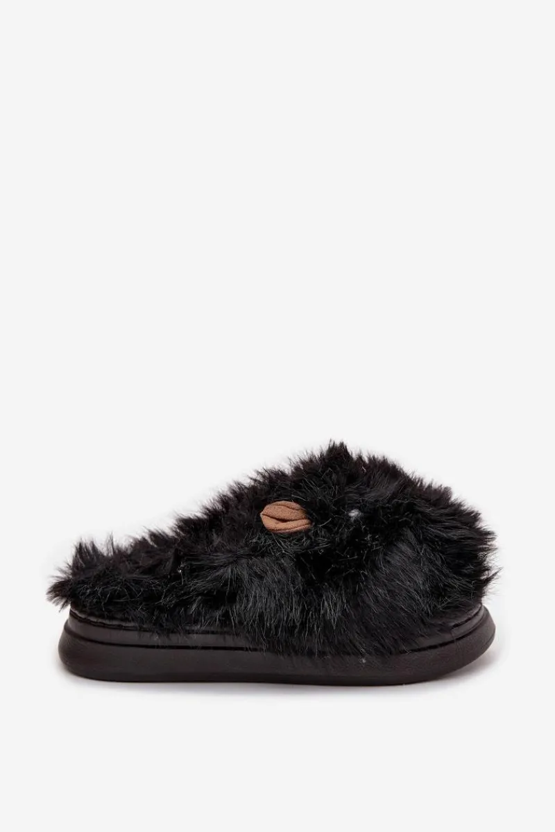 Sale Futrzane Kapice Damskie Kapibary Czarne Pravelle Damskie Kapcie Klasyczne