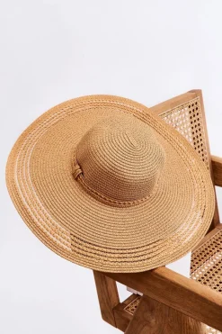 New Boto Gładki Regulowany Damski Kapelusz Beżowy