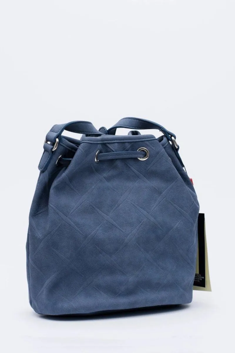 Torebki Monnari|Torebki Klasyczne>Monnari Granatowa Torebka Stylowy Worek