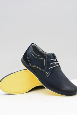 Półbuty Casual>Boto Granatowe Męskie Półbuty Casual Badoo