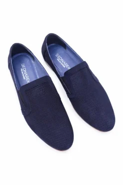 New Boto Granatowe Wsuwane Mokasyny Męskie Bednarek Munero