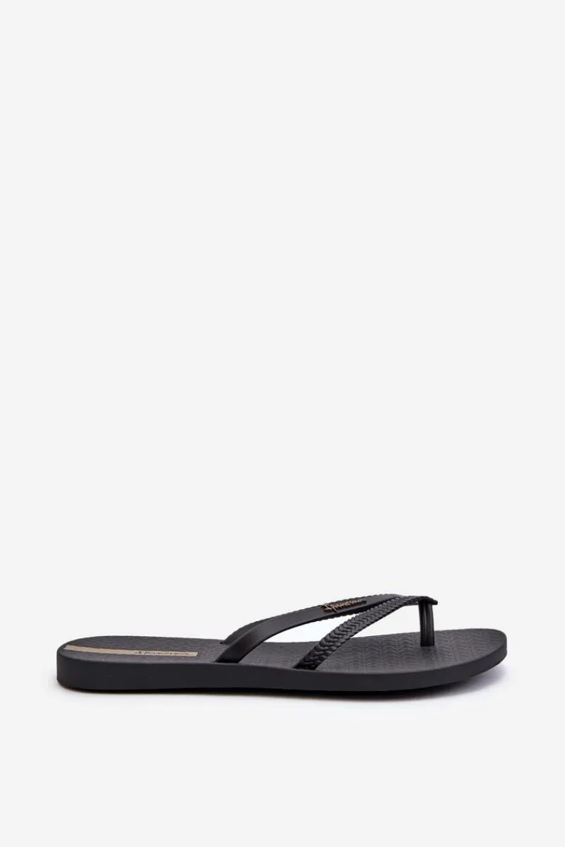 New Ipanema Gumowe Klapki Japonki Damskie 82067 Bossa Fem Czarne