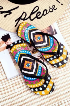 New Boto Gumowe Klapki Japonki Lu Boo Czarne