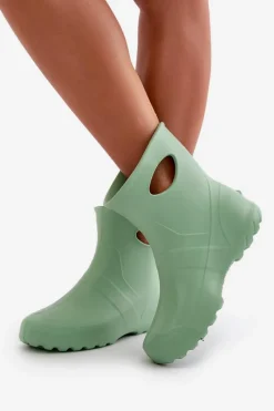 Kalosze Damskie>Boto Kalosze Damskie Wodoszczelne LEMIGO GARDEN 752 Miętowe
