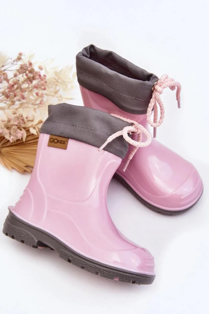 Chłopięce|Dziewczęce>Boto Kalosze Dziecięce KIMMY Różowe GoKids 951