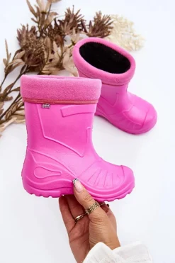 Sale BEFADO Kalosze Dziecięce Ocieplane 162X101 Różowe