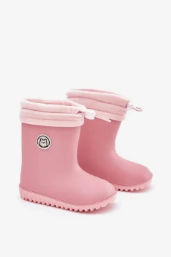Discount Kalosze Dziecięce Z Ocieplaczem Różowe Odirisse Dzieci Dziewczęce