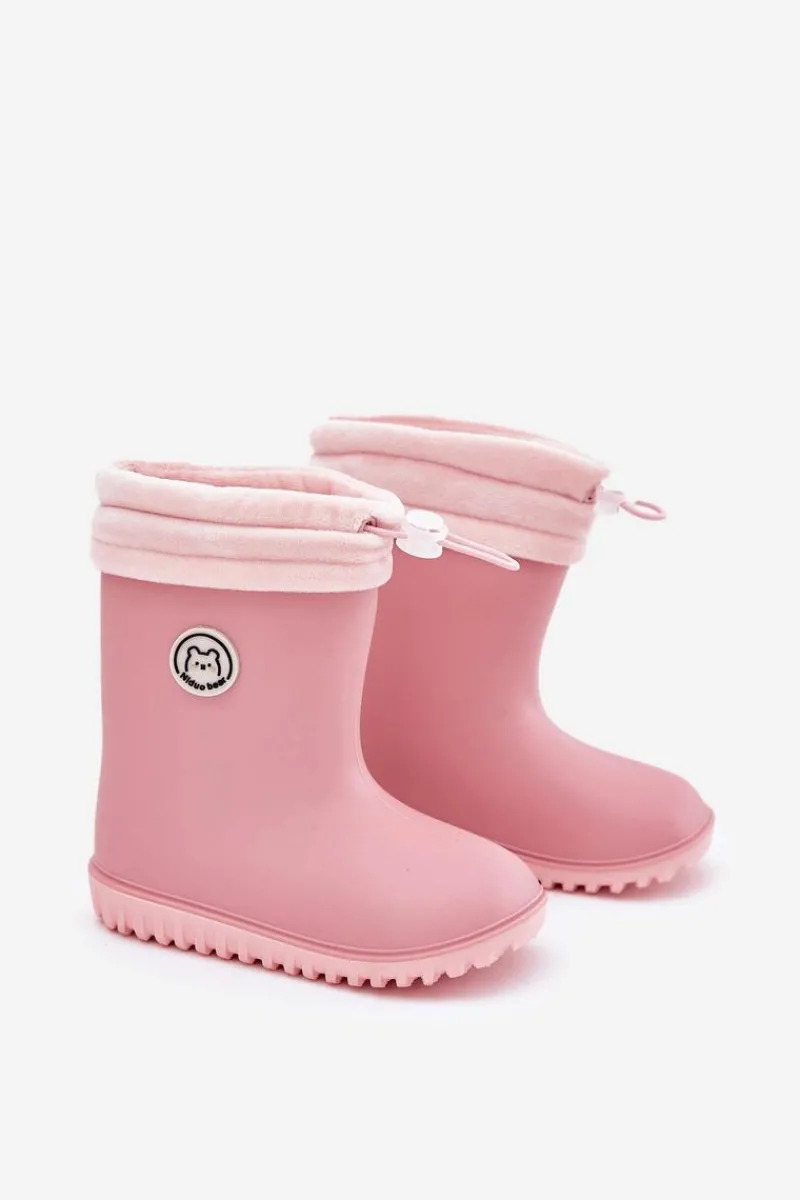 Discount Kalosze Dziecięce Z Ocieplaczem Różowe Odirisse Dzieci Dziewczęce