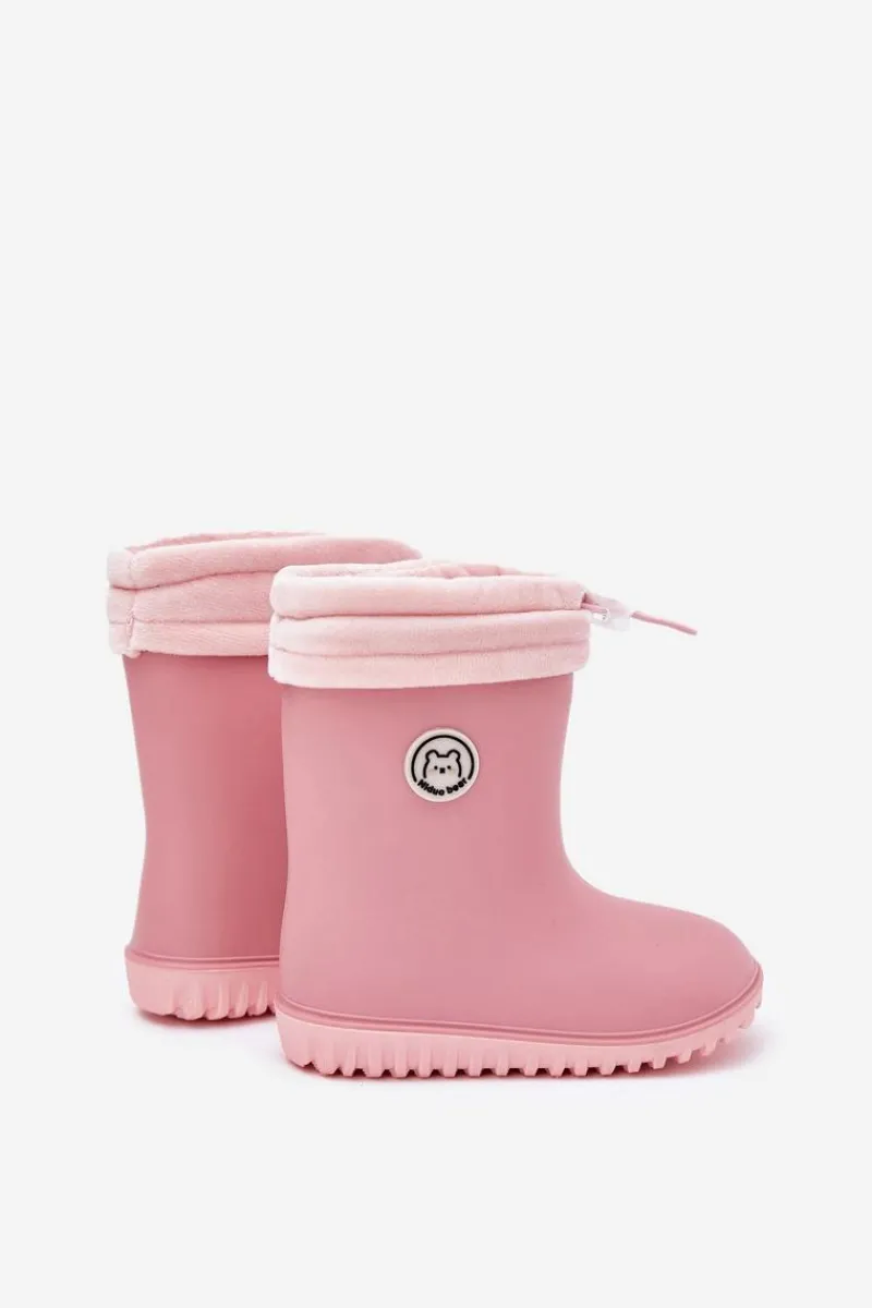 Discount Kalosze Dziecięce Z Ocieplaczem Różowe Odirisse Dzieci Dziewczęce
