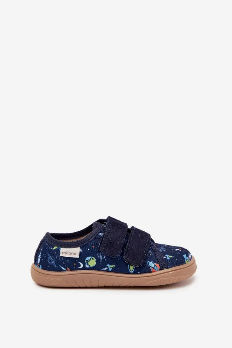 Chłopięce|Barefoot>Milami Kapcie Barefoot Chłopięce Kosmos Granatowe Saphira Niebieski