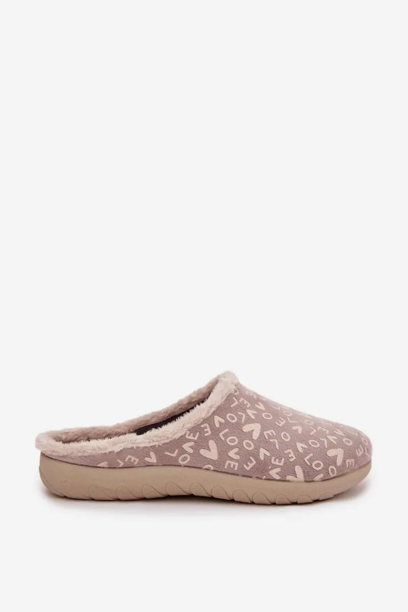 Kapcie Klasyczne|Klapki Damskie Klasyczne>INBLU Kapcie Damskie Love ET000032 Beżowe Beżowy