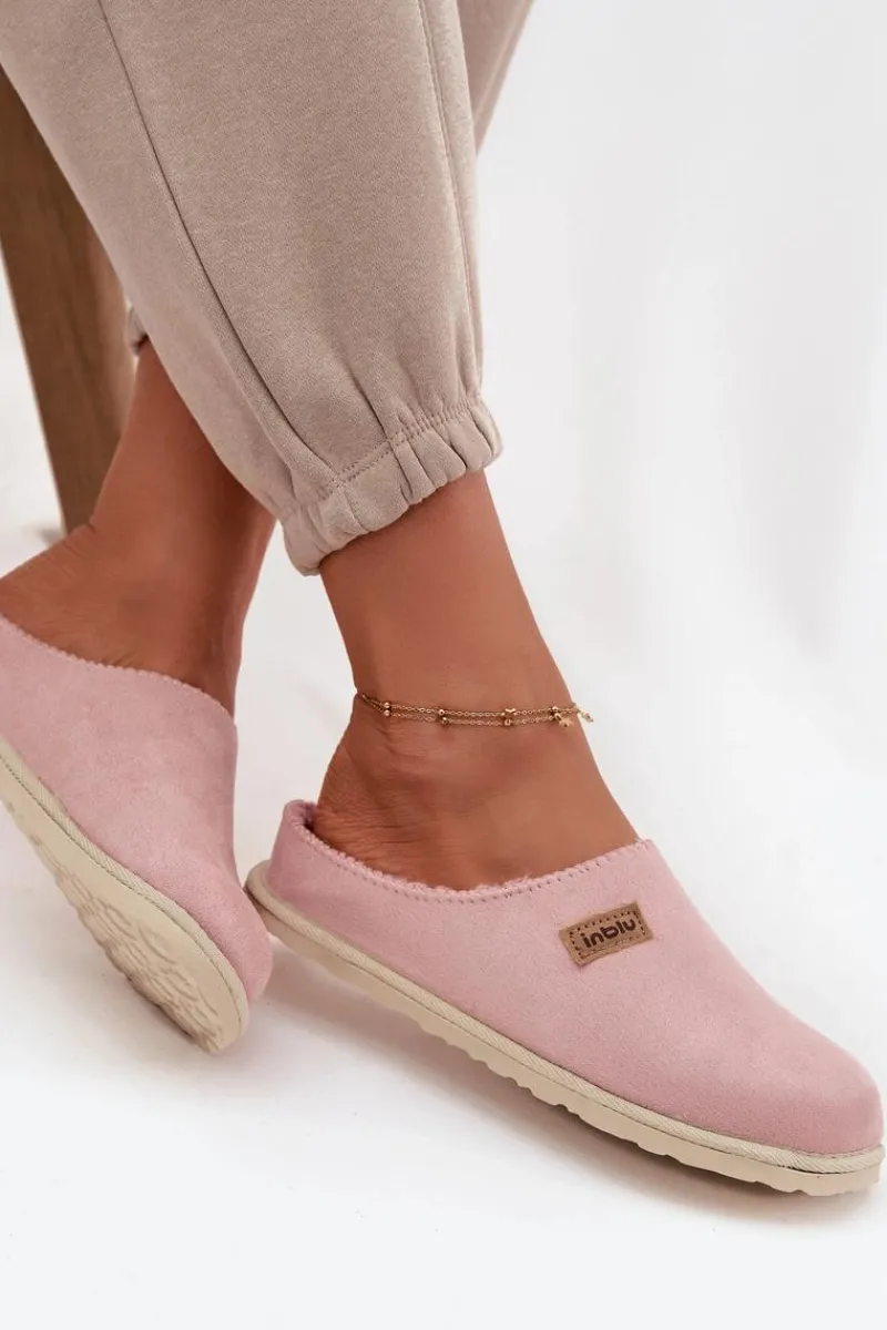 Kapcie Klasyczne|Klapki Damskie Klasyczne>INBLU Kapcie Damskie Obuwie Domowe CS000045 Różowe Różowy