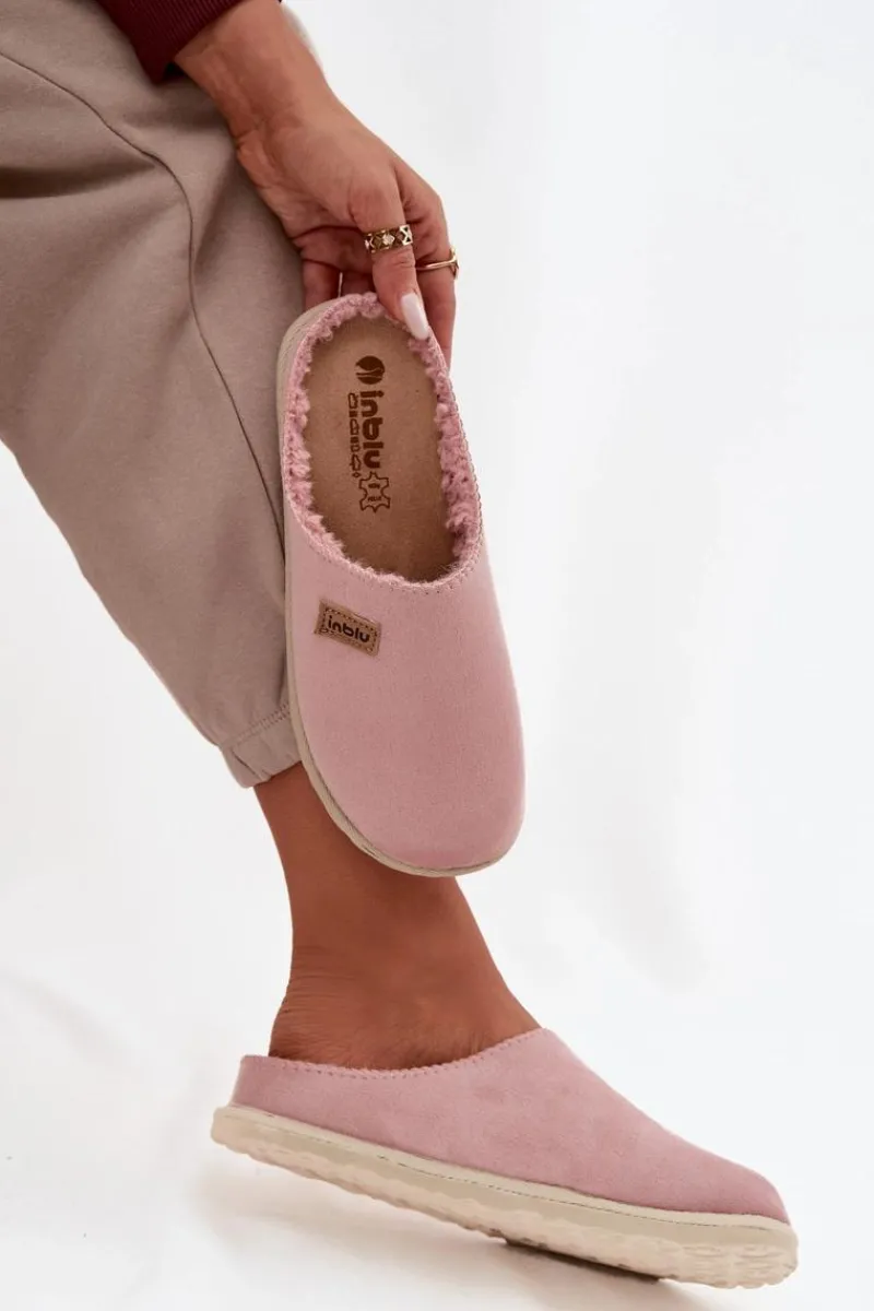 Kapcie Klasyczne|Klapki Damskie Klasyczne>INBLU Kapcie Damskie Obuwie Domowe CS000045 Różowe Różowy