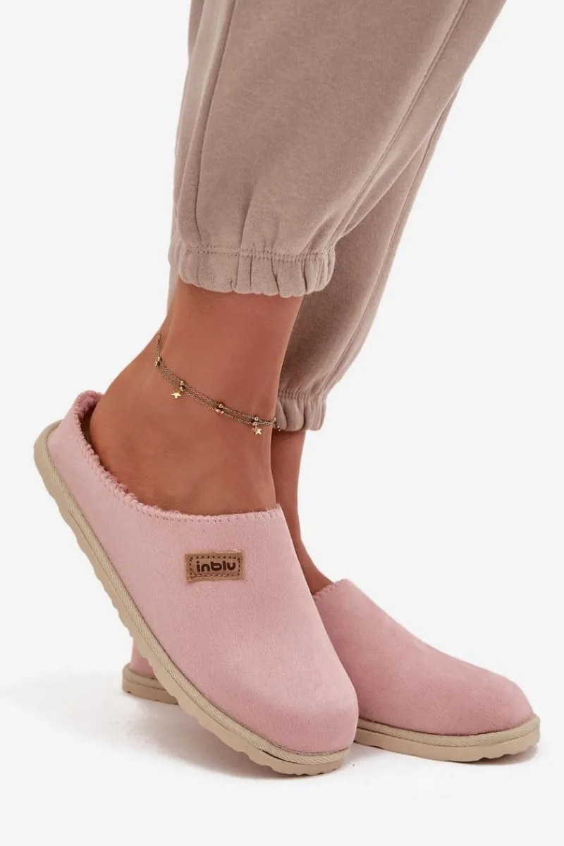 Kapcie Klasyczne|Klapki Damskie Klasyczne>INBLU Kapcie Damskie Obuwie Domowe CS000045 Różowe Różowy