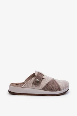 New INBLU Kapcie Damskie Profilaktyczne CT000032 Beżowe