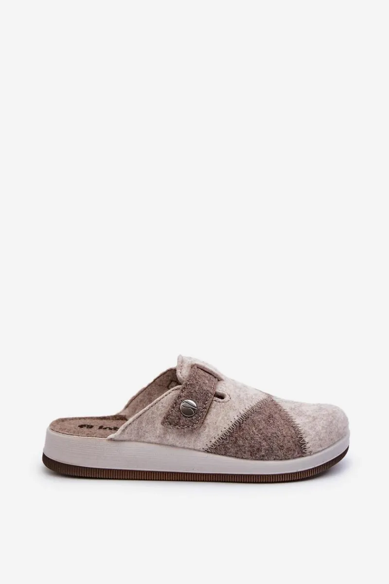 New INBLU Kapcie Damskie Profilaktyczne CT000032 Beżowe