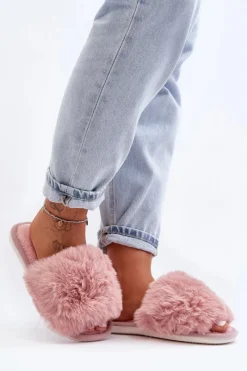 New Kapcie Damskie Z Futerkiem Różowe Vienitta Damskie Kapcie Klasyczne|Klapki Damskie Klasyczne