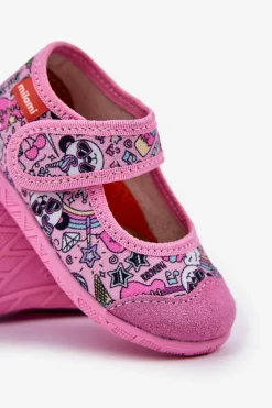 Hot Kapcie Dziecięce Na Rzep W Pandy Różowe Esnia Dzieci Dziewczęce|Back To School
