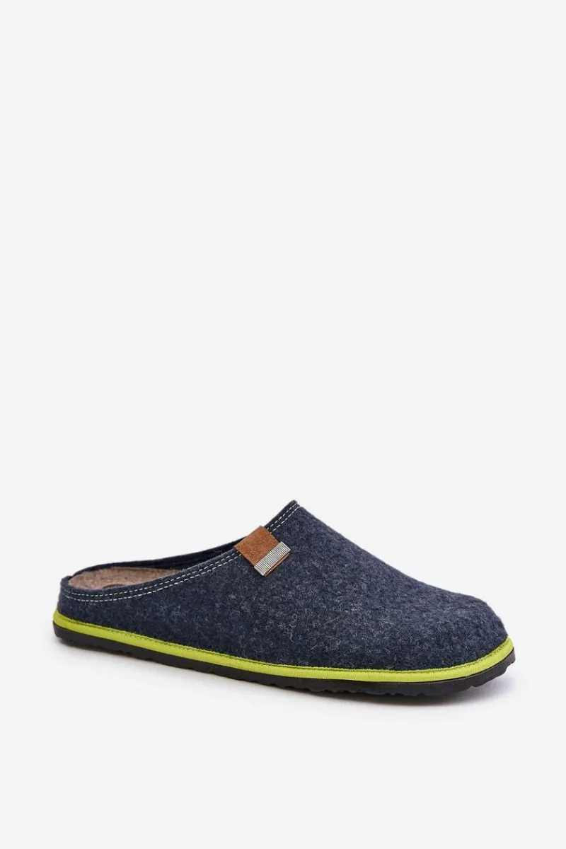 Klapki Męskie Klasyczne|Papcie Męskie>INBLU Kapcie Męskie Obuwie Domowe SI000023 Grantowe