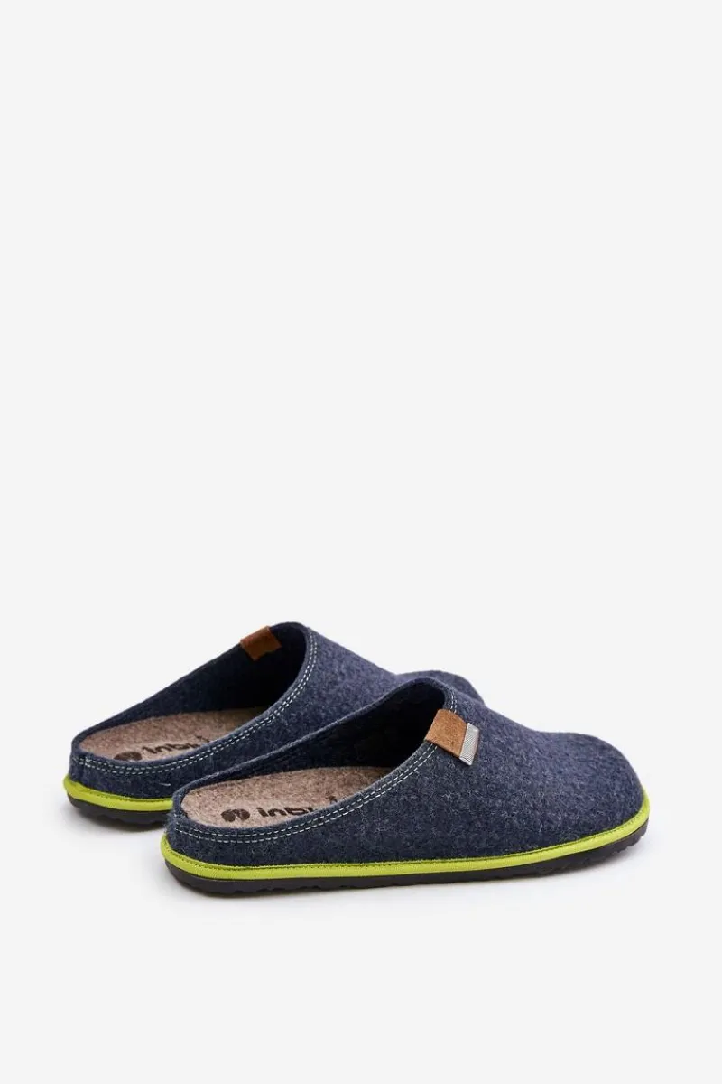 Klapki Męskie Klasyczne|Papcie Męskie>INBLU Kapcie Męskie Obuwie Domowe SI000023 Grantowe