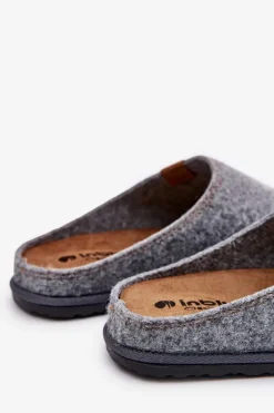 Best Kapcie Męskie Profilaktyczne SI000025 Szare Męskie Klapki Męskie Klasyczne|Papcie Męskie